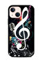 غطاء حماية لهاتف Apple iPhone 13 Mini عناصر موسيقية وموسيقى