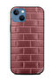 غطاء حماية لهاتف Apple iPhone 13 بنمط جدار Peach Breaks