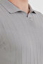 Striped Polo Neck Knitwear T-Shirt - 5
