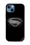 غطاء حماية لهاتف Apple iPhone 13 أبجدي أبيض وأسود S
