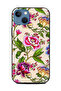 غطاء حماية لهاتف Apple iPhone 13 برسومات زهور فنية
