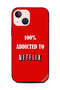 غطاء حماية لهاتف Apple iPhone 13 Mini % مدمن على Netflix