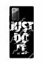 غطاء حماية لهاتف سامسونج جالكسي نوت 20، مطبوع عليه Just Do It باللونين الأبيض والأسود