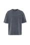 Washable Oversize Back Printed T-Shirt Black