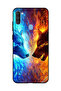 Protective Case Cover For Samsung Galaxy A11 Water & Fire Wolf