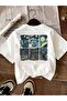 Unisex City View Vangogh Printed Oversize T-Shirt