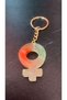 Colorful Women Symbol Keychain Gold Accessory Handmade Epoxy Gift - 2