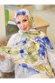 Poppy Flower Pattern Crepe Shawl - 3