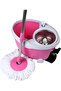 AKC 360° Spin Magic Mop with Stainless Steel Twisted Pole & Detachable Microfiber Mop Head – Easy