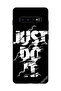 غطاء حماية لهاتف سامسونج جالكسي S10 بلس - Just Do It - أبيض وأسود