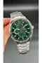 Silver Green Color Men Wristwatch Steel Band 3 Atm Water Resistance - 2