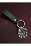 Bear Claw Symbol Keychain Hand Made Real Leather Keychain