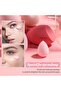 BS-MALL Makeup Sponge Set Blender 7 Pc with Jar - A-Pink - 4