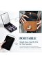 BS-MALL 14Pcs Mini Travel Makeup Brush Set Foundation Powder Concealers Eye Shadows With Mirror Blac - 4