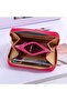 Trend Fuchsia Zipper Coin and Card Wallet - 5