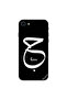غطاء حماية لجهاز iPhone 8 من Habba Love باللونين الأبيض والأسود