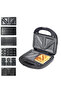 6-in-1 Non-stick Multi Snacks Maker With Panini-grill-waffle-donut-nutty-biscuit-omelet KSM-812 - 4
