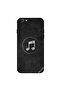 غطاء حماية لجهاز iPhone 6 بشعار Music Icon باللونين الأبيض والأسود