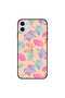 iPhone 11 Case Cover Green Blue Pink & Orange Leaves Pattern