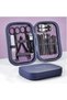 Professional 18 Piece Purple Manicure Pedicure Care Set - at Home, Travel or Office - 2