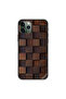 غطاء حماية مربعات خشبية لهاتف iPhone 11 Pro Max