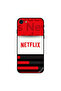 غطاء حماية لهاتف iPhone 8 من Netflix بخطوط حمراء وسوداء