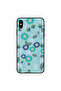 غطاء حماية لهاتف iPhone XS MAX بنقشة زهور زرقاء