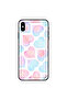 iPhone XS MAX Case Cover Hearts Floral Pattern