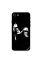 غطاء حماية لجهاز iPhone 8 من قماش الأحذية باللونين الأبيض والأسود