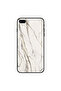 غطاء حماية لجهاز iPhone 8 Plus بنمط رخامي أبيض متشقق