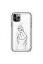 غطاء حماية لهاتف iPhone 11 Pro Snap Love أبيض وأسود