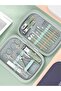 Professional 18 Piece Green Manicure Pedicure Care Set - at Home, Travel or Office - 4
