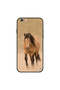 غطاء حماية لجهاز iPhone 6 Plus بتصميم سباق الخيل باللون البني