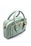 Women's Two-Sleeved Zipper Two-Eye Lined Cross, Hand, Arm and Shoulder Bag - 2