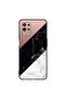 غطاء حماية لهاتف Oppo K9x، أبيض وأسود، الجزء العلوي من الرخام، بنمط عادي