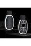 Mercedes-Benz Compatible A, B, C, E, S, g Series, Gl, Gla, Glc, Cla, Cls, Amg, W212, W205, W204 Silver Edge Tpu Key Case Cover (Black) - 6