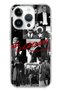 iPhone 14 Pro Compatible Red Mustafa Kemal Atatürk Signature Transparent Silicone Case