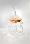 Pinterest Glass with Beads & Grape Shape Straw - 4