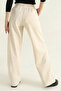 Women's Elastic Waist Pocket Gabardine Palazzo Trousers - 3