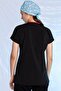 Black Custom Veterinary Uniform Anti-Feather Liquid Repellent Printed Scrubs Single Top Unisex - 4
