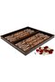 Elegance Motif Backgammon (50.0cm X 25.0cm X 8.0cm = 19.7'' X 9.85'' X 3.15) - 2