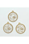 Star and Planet Figured Pendant – with Shiny Stones, 21X21 mm - 2