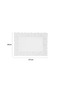 50 قطعة من ورق تقديم منقوش على شكل مستطيل من الدانتيل، ورق تقديم جمالي مقاس 26 × 37 سم - 2
