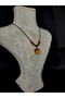 Tiger Eye Heart Necklace – Natural Stone & Brown Beaded, - 3