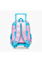 حقيبة ظهر بعجلات مطبوعة بعصائر، مقاس 16 بوصة، بمقبض قابل للسحب - 33×14×45 سم - 4