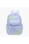 Floral Print Backpack with Adjustable Straps and Zip Closure - 33x43x16 cms