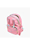Solid Backpack with Adjustable Straps and Zip Closure - 33x43x16 cms - 6