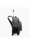 Stam Logo Print Trolley Backpack with Retractable Handle - 23x9x9 cms - 3