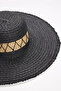 Women Black Straw Beach Hat Nbmht07 - 4
