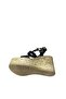 Women's Wedge Heeled Platform Cork Sole Summer Shoes Sandals - 5